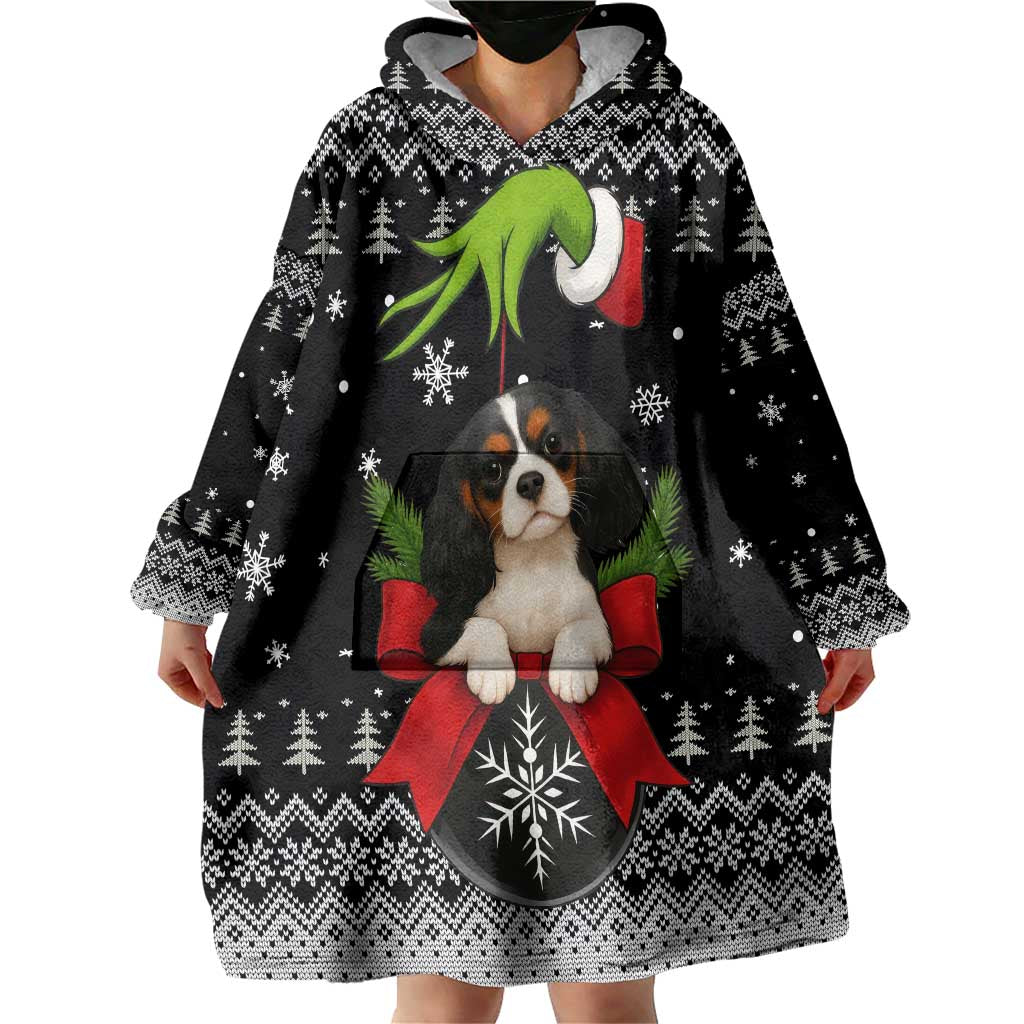 Cavalier King Charles Spaniel Xmas Ball Christmas Wearable Blanket Hoodie Xmas Holiday Patterns - Wonder Print Shop