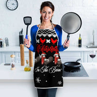 Chicken Farm Christmas Apron Xmas Holiday Patterns - Wonder Print Shop