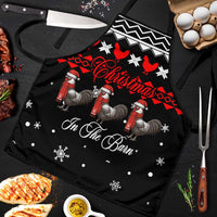 Chicken Farm Christmas Apron Xmas Holiday Patterns - Wonder Print Shop