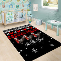 Chicken Farm Christmas Area Rug Xmas Holiday Patterns - Wonder Print Shop