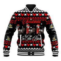 Chicken Farm Christmas Baseball Jacket Xmas Holiday Patterns - Wonder Print Shop