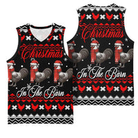 Chicken Farm Christmas Basketball Jersey Xmas Holiday Patterns - Wonder Print Shop