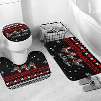 Chicken Farm Christmas Bathroom Set Xmas Holiday Patterns - Wonder Print Shop