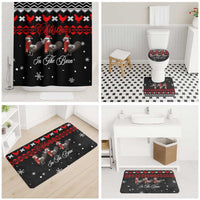 Chicken Farm Christmas Bathroom Set Xmas Holiday Patterns - Wonder Print Shop