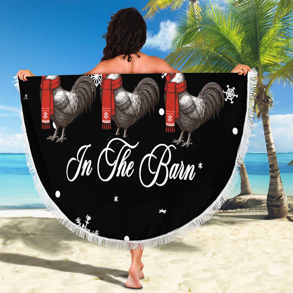 Chicken Farm Christmas Beach Blanket Xmas Holiday Patterns - Wonder Print Shop
