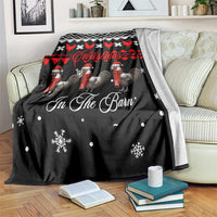 Chicken Farm Christmas Blanket Xmas Holiday Patterns - Wonder Print Shop