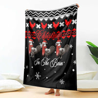 Chicken Farm Christmas Blanket Xmas Holiday Patterns - Wonder Print Shop