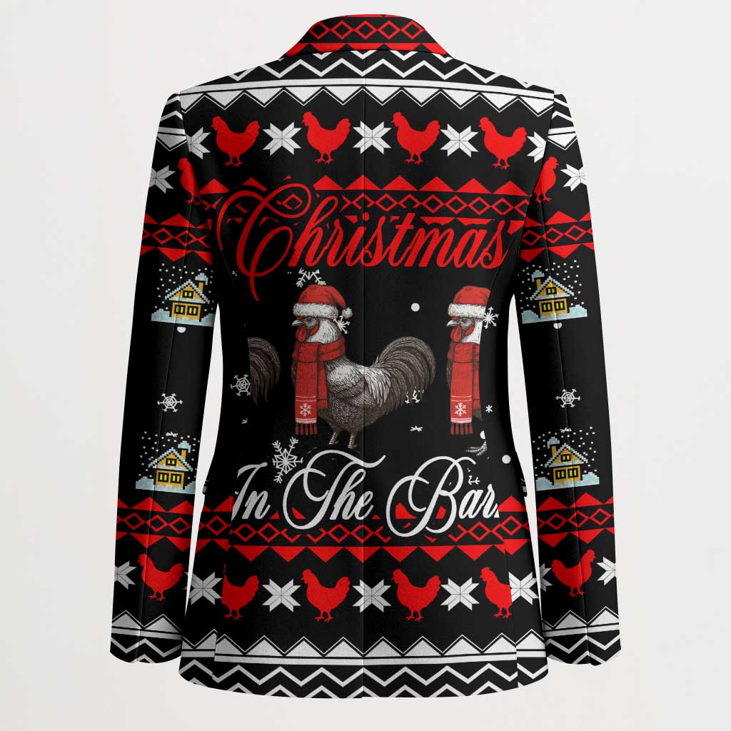 Chicken Farm Christmas Blazer Xmas Holiday Patterns - Wonder Print Shop