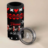 Chicken Farm Christmas 4 in 1 Can Cooler Tumbler Xmas Holiday Patterns - Wonder Print Shop