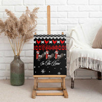 Chicken Farm Christmas Canvas Wall Art Xmas Holiday Patterns - Wonder Print Shop