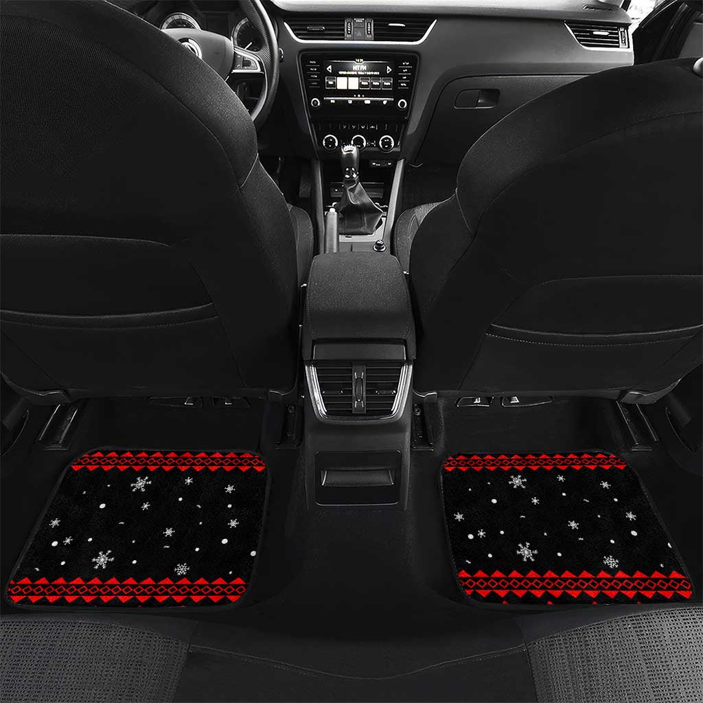 Chicken Farm Christmas Car Mats Xmas Holiday Patterns - Wonder Print Shop