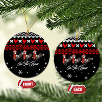 Chicken Farm Christmas Ceramic Ornament Xmas Holiday Patterns - Wonder Print Shop