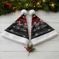 Chicken Farm Christmas Santa Hat Xmas Holiday Patterns - Wonder Print Shop