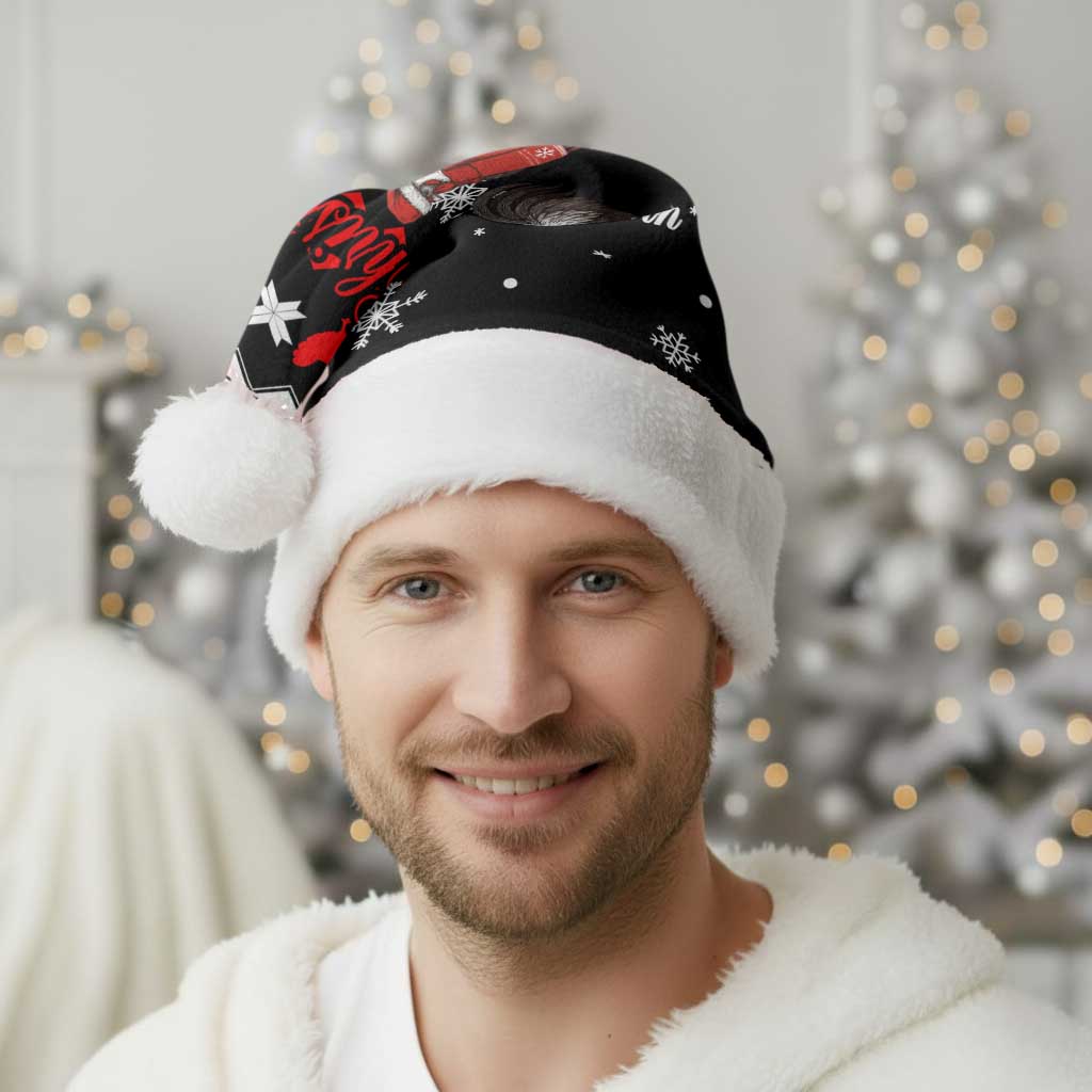 Chicken Farm Christmas Santa Hat Xmas Holiday Patterns - Wonder Print Shop