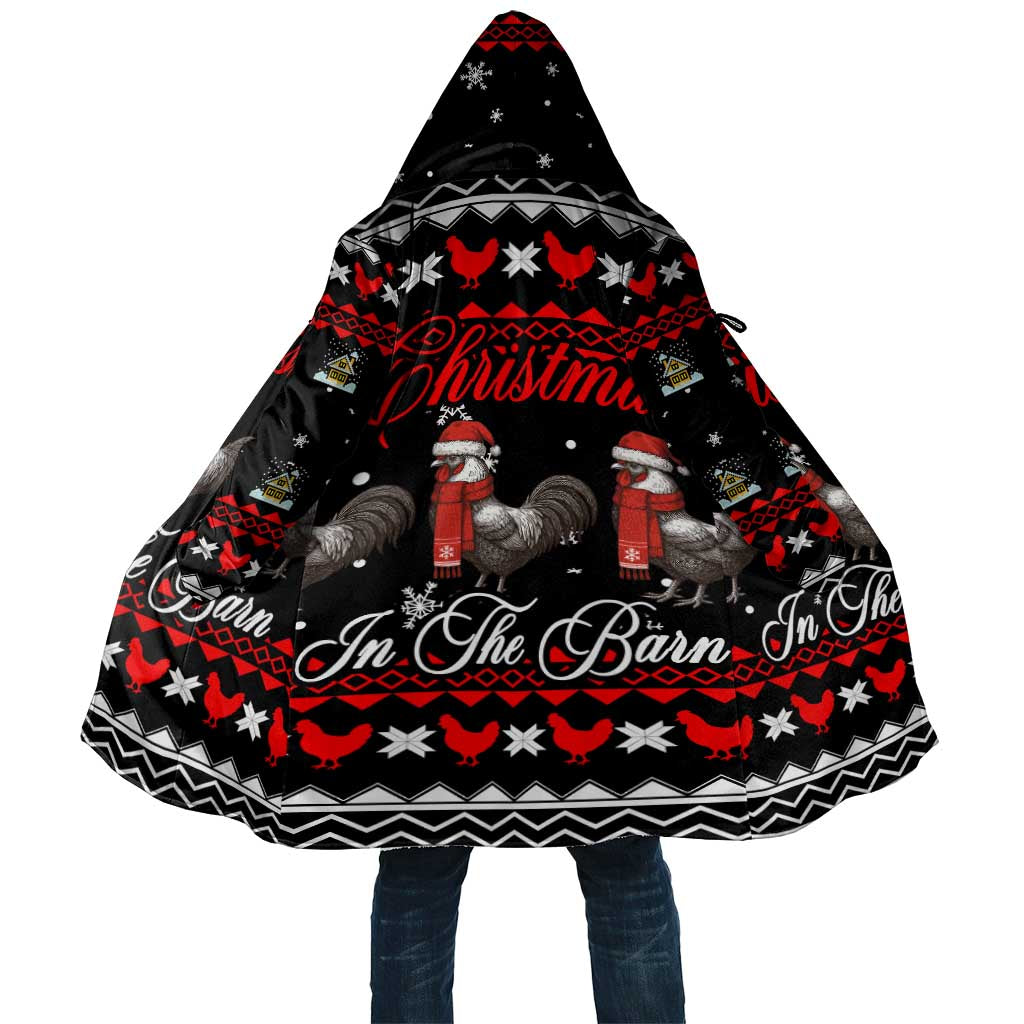 Chicken Farm Christmas Cloak Xmas Holiday Patterns - Wonder Print Shop