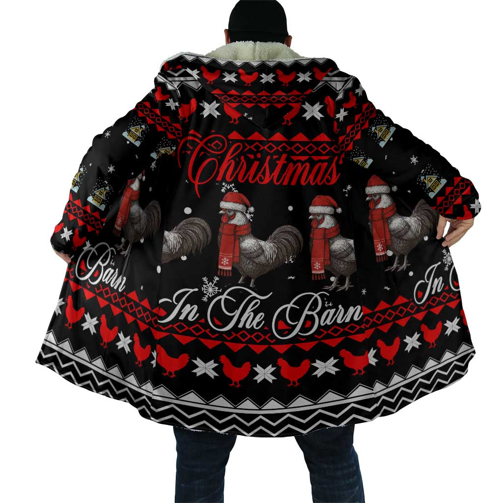 Chicken Farm Christmas Cloak Xmas Holiday Patterns - Wonder Print Shop