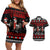 Chicken Farm Christmas Couples Matching Off Shoulder Short Dress and Hawaiian Shirt Xmas Holiday Patterns - Wonder Print Shop