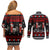 Chicken Farm Christmas Couples Matching Off Shoulder Short Dress and Long Sleeve Button Shirt Xmas Holiday Patterns - Wonder Print Shop