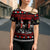 Chicken Farm Christmas Cross Shoulder Shirt Xmas Holiday Patterns - Wonder Print Shop