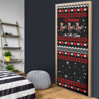 Chicken Farm Christmas Door Cover Xmas Holiday Patterns - Wonder Print Shop