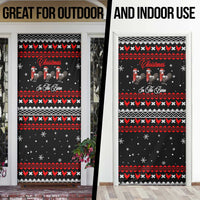 Chicken Farm Christmas Door Cover Xmas Holiday Patterns - Wonder Print Shop