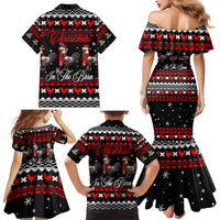 Chicken Farm Christmas Family Matching Mermaid Dress and Hawaiian Shirt Xmas Holiday Patterns - Wonder Print Shop