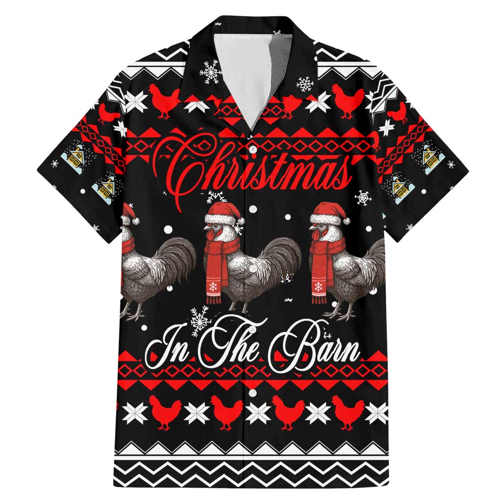 Chicken Farm Christmas Family Matching Mermaid Dress and Hawaiian Shirt Xmas Holiday Patterns - Wonder Print Shop
