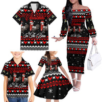 Chicken Farm Christmas Family Matching Off The Shoulder Long Sleeve Dress and Hawaiian Shirt Xmas Holiday Patterns - Wonder Print Shop