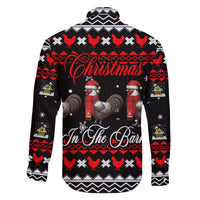 Chicken Farm Christmas Family Matching Off The Shoulder Long Sleeve Dress and Hawaiian Shirt Xmas Holiday Patterns - Wonder Print Shop