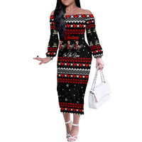 Chicken Farm Christmas Family Matching Off The Shoulder Long Sleeve Dress and Hawaiian Shirt Xmas Holiday Patterns - Wonder Print Shop