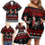 Chicken Farm Christmas Family Matching Off Shoulder Short Dress and Hawaiian Shirt Xmas Holiday Patterns - Wonder Print Shop