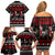 Chicken Farm Christmas Family Matching Off Shoulder Short Dress and Hawaiian Shirt Xmas Holiday Patterns - Wonder Print Shop