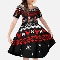 Chicken Farm Christmas Family Matching Summer Maxi Dress and Hawaiian Shirt Xmas Holiday Patterns - Wonder Print Shop