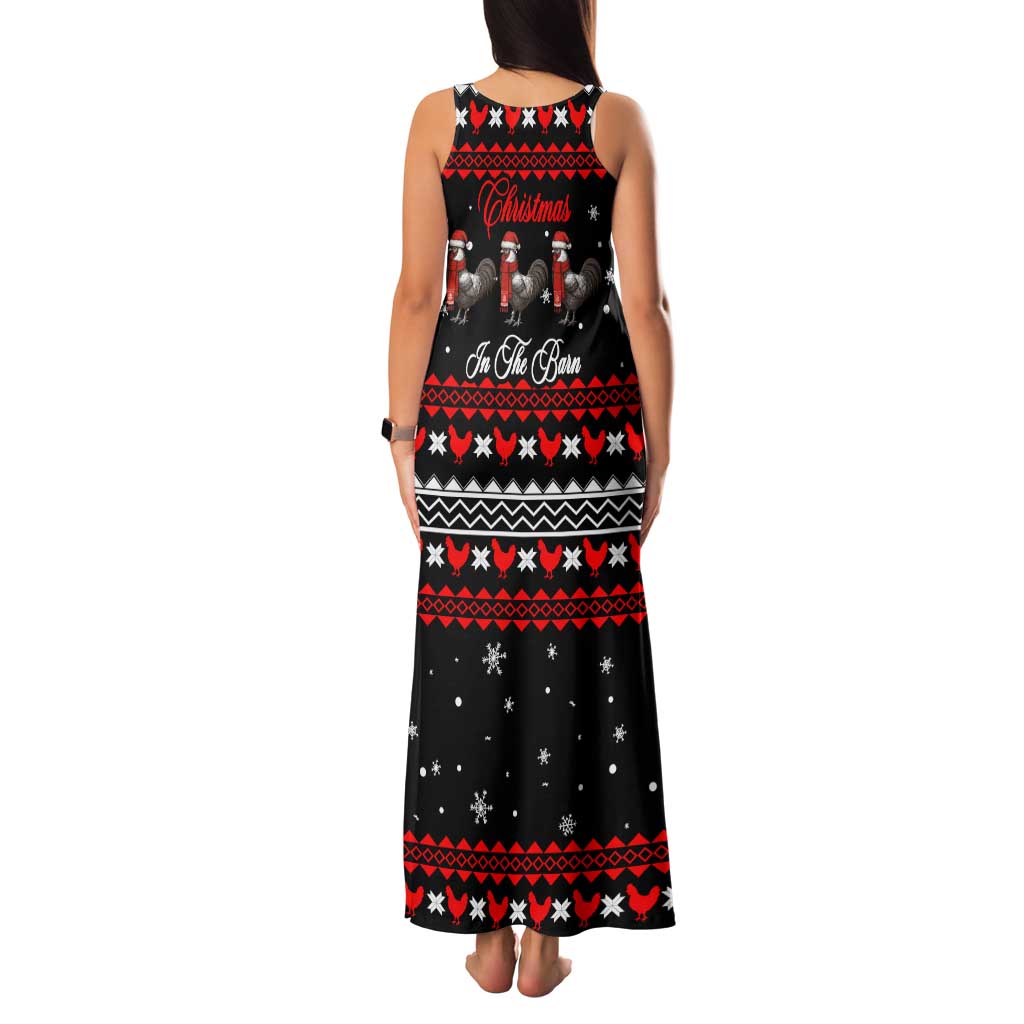 Chicken Farm Christmas Family Matching Tank Maxi Dress and Hawaiian Shirt Xmas Holiday Patterns - Wonder Print Shop