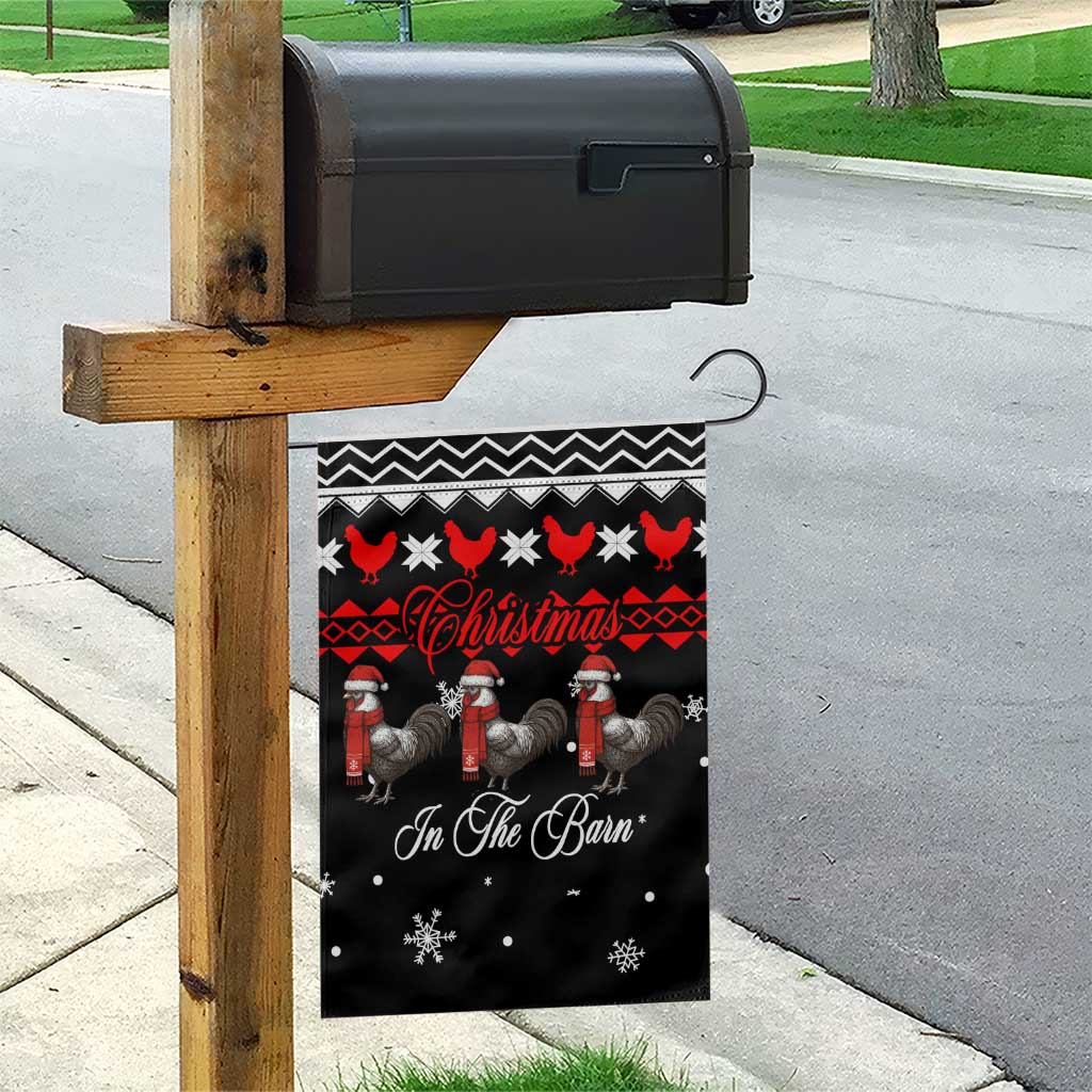 Chicken Farm Christmas Garden Flag Xmas Holiday Patterns - Wonder Print Shop
