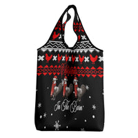 Chicken Farm Christmas Grocery Bag Xmas Holiday Patterns - Wonder Print Shop
