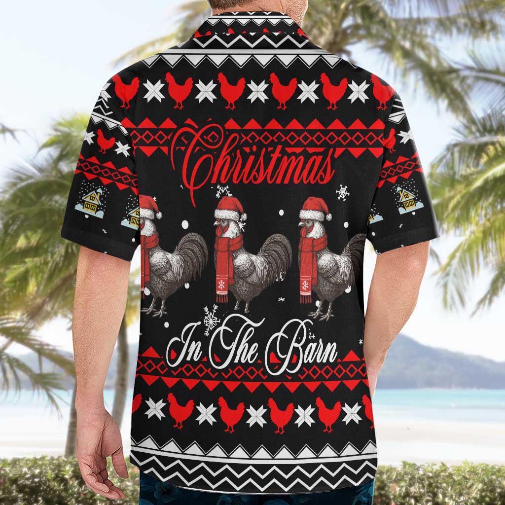 Chicken Farm Christmas Hawaiian Shirt Xmas Holiday Patterns - Wonder Print Shop
