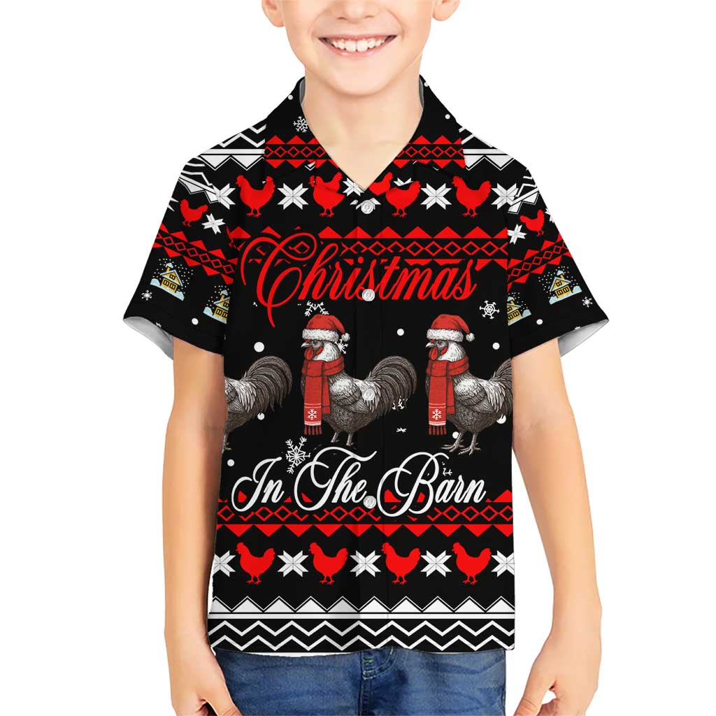 Chicken Farm Christmas Hawaiian Shirt Xmas Holiday Patterns - Wonder Print Shop