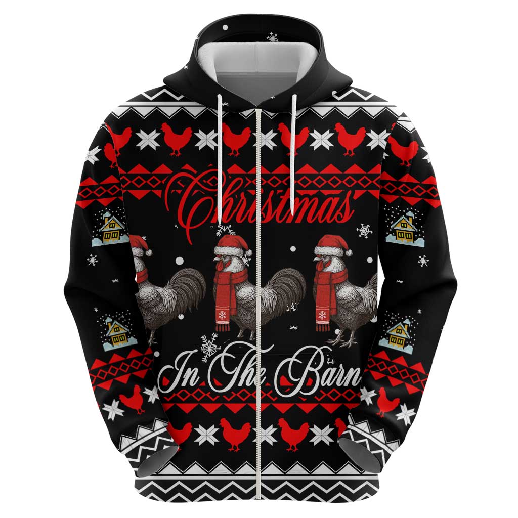 Chicken Farm Christmas Hoodie Xmas Holiday Patterns - Wonder Print Shop