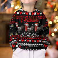 Chicken Farm Christmas Kid Ugly Christmas Sweater Xmas Holiday Patterns - Wonder Print Shop