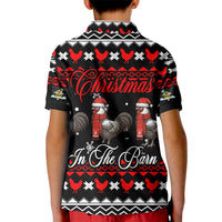 Chicken Farm Christmas Kid Polo Shirt Xmas Holiday Patterns - Wonder Print Shop