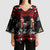 Chicken Farm Christmas Kimono Sleeve Blouse Xmas Holiday Patterns - Wonder Print Shop