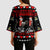 Chicken Farm Christmas Kimono Sleeve Blouse Xmas Holiday Patterns - Wonder Print Shop