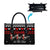 Chicken Farm Christmas Leather Bag Xmas Holiday Patterns - Wonder Print Shop