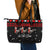 Chicken Farm Christmas Leather Tote Bag Xmas Holiday Patterns - Wonder Print Shop