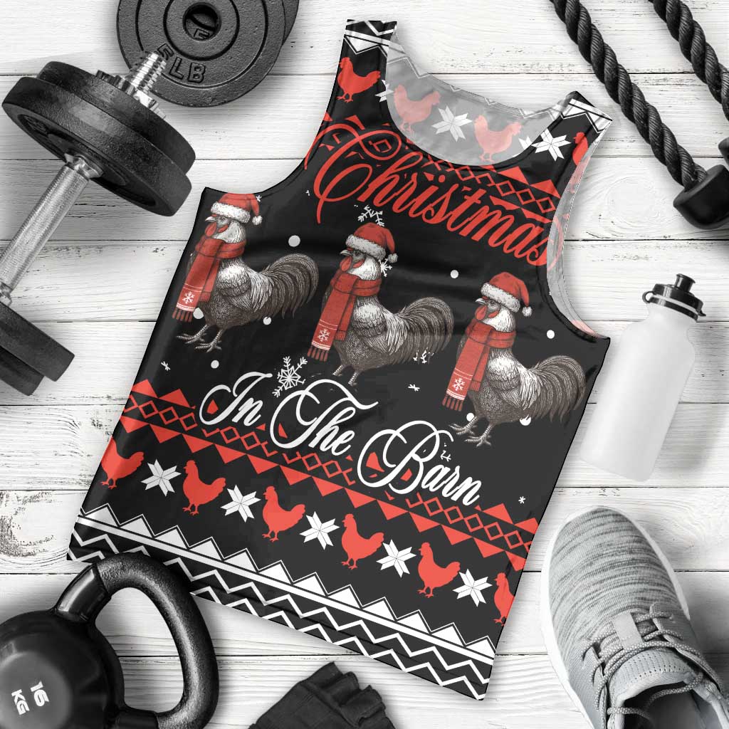 Chicken Farm Christmas Men Tank Top Xmas Holiday Patterns - Wonder Print Shop