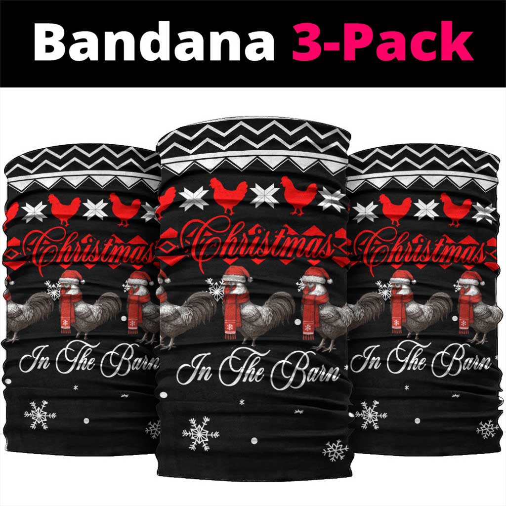 Chicken Farm Christmas Neck Gaiter Xmas Holiday Patterns - Wonder Print Shop
