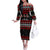 Chicken Farm Christmas Off The Shoulder Long Sleeve Dress Xmas Holiday Patterns - Wonder Print Shop