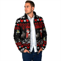 Chicken Farm Christmas Padded Jacket Xmas Holiday Patterns - Wonder Print Shop