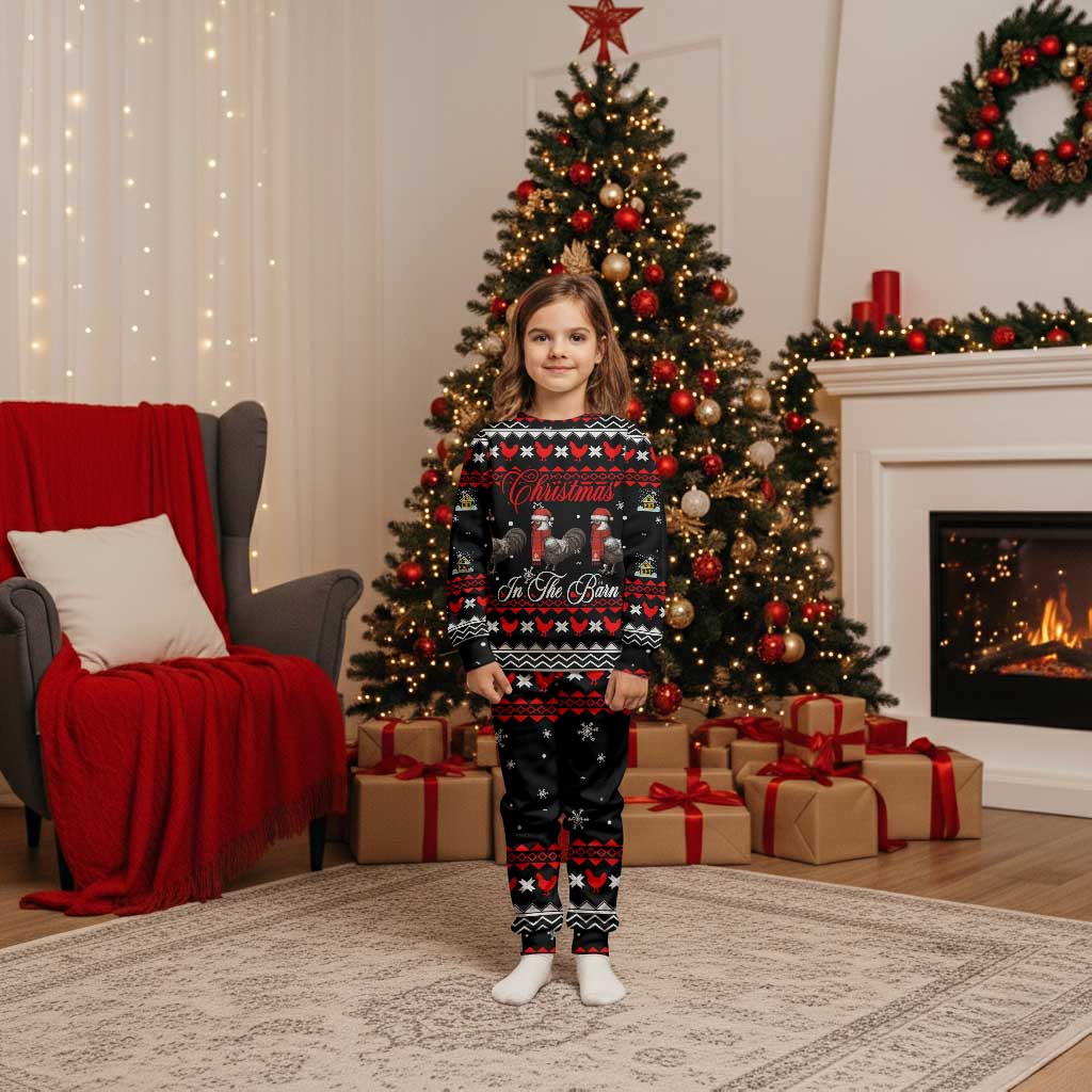 Chicken Farm Christmas Pajama Set Xmas Holiday Patterns - Wonder Print Shop